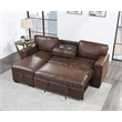Global Furniture USA U0203 Coffee Fabric Pull Out Sofa Bed