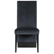 D12 Black Wood Upholstered Dining Chair KIT OF 2