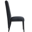 D12 Black Wood Upholstered Dining Chair KIT OF 2