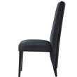 D12 Black Wood Upholstered Dining Chair KIT OF 2