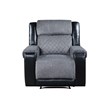 Global Furniture USA U5914 Gray/Black Fabric Recliner