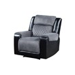 Global Furniture USA U5914 Gray/Black Fabric Recliner