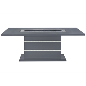 Global Furniture USA Monaco Dark Gray Wood Dining Table