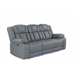 Global Furniture USA U7068 Gray Fabric Power Reclining Set with LED