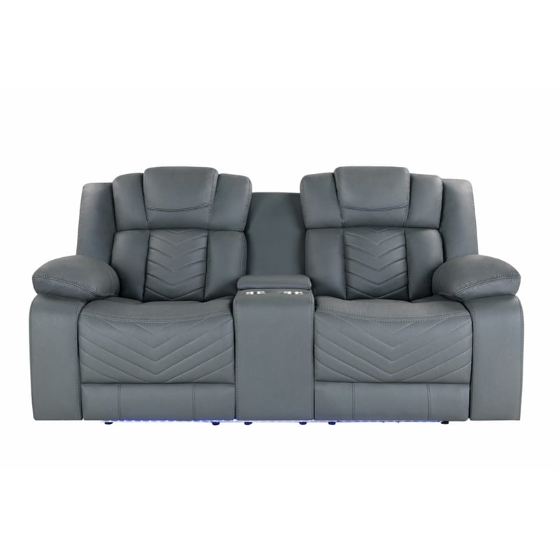 Global Furniture USA U7068 Gray Fabric 10 Power Reclining Set