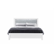 Global Furniture USA Luccia White Wood Twin Bed with LED