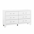 Global Furniture USA Luccia White Wood Twin Bed Set with LED