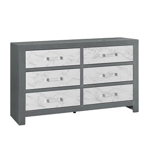 global furniture usa micah wooden light gray dresser