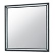 Global Furniture USA Reid Sleek Black Wood Large Scale Mirror