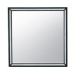 Global Furniture USA Reid Sleek Black Wood Large Scale Mirror