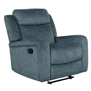 global furniture usa u6024 upholstered dark gray velvet glider recliner