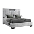 Global Furniture USA Oscar Gray Bryson Fabric King Bed