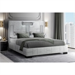 Global Furniture USA Oscar Gray Bryson Fabric King Bed