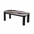 Global Furniture USA Lambo Black Faux Panda Marble Paper Finish Coffee Table