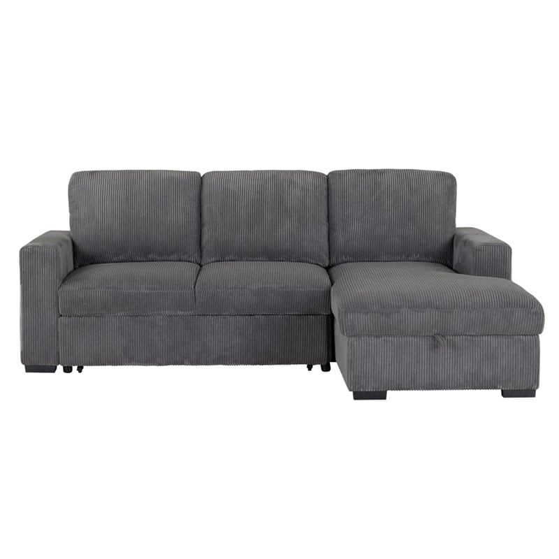 Global Furniture USA U2660 Gray Fabric Modular Sectional W/O Pullout