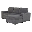 Global Furniture USA U2660 Gray Fabric Modular Sectional W/O Pullout