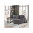 Global Furniture USA U2660 Gray Fabric Modular Sectional W/O Pullout