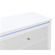 Global Furniture USA Alina White Wooden 9-Drawer Dresser with LED