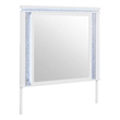 Alina Sleek White Wooden Large Scale Mirror with LED