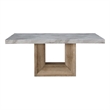 Global Furniture USA D02DT Natural Faux Marble Top Dining Table