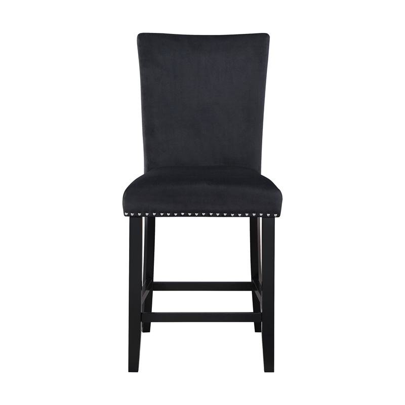 Global Furniture USA D04 White Marble Top + 4 D04 Bar Stool Black