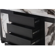 Global Furniture USA D12 Black Faux Marble Top Buffet