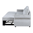 U0301 Gray Chenille Fabric Power Sofa Bed with USB
