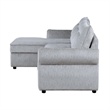 U0301 Gray Chenille Fabric Power Sofa Bed with USB