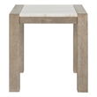 Natural Wood Finish T1321 Block Legs End Table