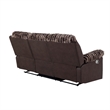 6028 Brown Extra Soft Console Reclining Loveseat