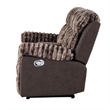 6028 Brown Extra Soft Console Reclining Loveseat