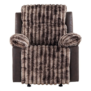 6028 brownextra soft and padded glider recliner