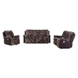 6028 Brown Extra Soft and Padded Reclining Sofa