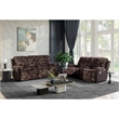 6028 Brown 2PC Reclining Sofa and Loveseat