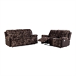 6028 Brown 2PC Reclining Sofa and Loveseat