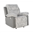 U6028 Gray Extra Soft and Padded Glider Recliner