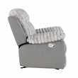 U6028 Gray Extra Soft and Padded Glider Recliner