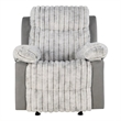 U6028 Gray Extra Soft and Padded Glider Recliner
