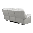 U6028 Gray Extra Soft and Padded Reclining Sofa