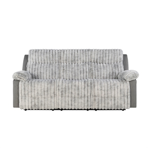 U6028 Gray Extra Soft and Padded Reclining Sofa