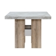 D04 Natural Pedestal Base Wood Bar Table
