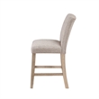 D8685 Beige Polyester Blend 2PK Bar Stool Set