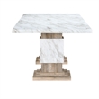 D12 Natural Double pedestal Wood Dining Table