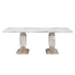 D12 Natural Double pedestal Wood Dining Table