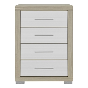 Emma Natural and White Wood Chest