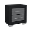 Emma Black and Gray Wood King 5PC Bedroom Set