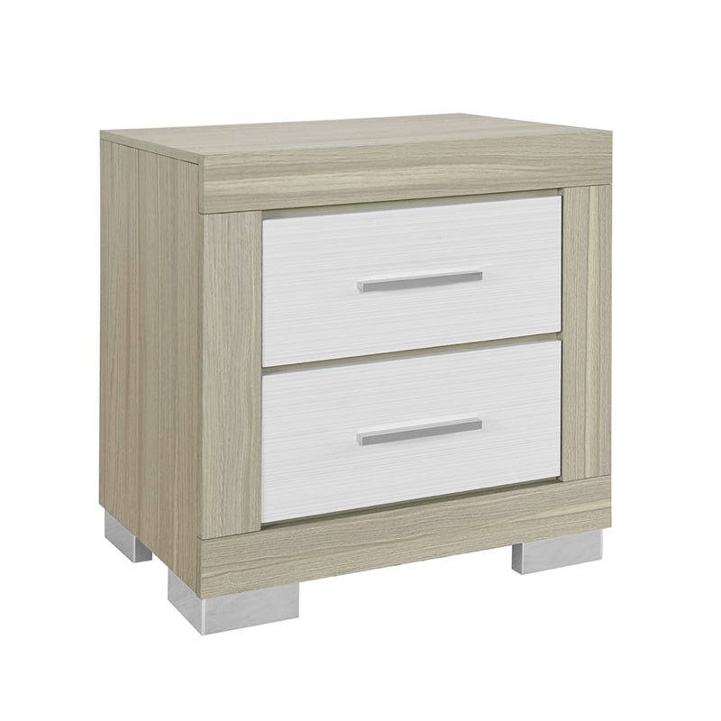 Emma Natural - White Wood King 5PC Bedroom Set