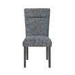 D86 Gray Extra Padded 2PK Dining Chair Set