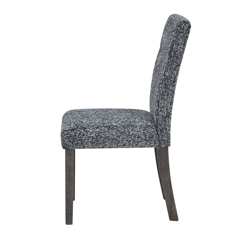 D86 Gray Extra Padded 2PK Dining Chair Set