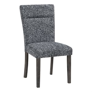D86 Gray Extra Padded 2PK Dining Chair Set
